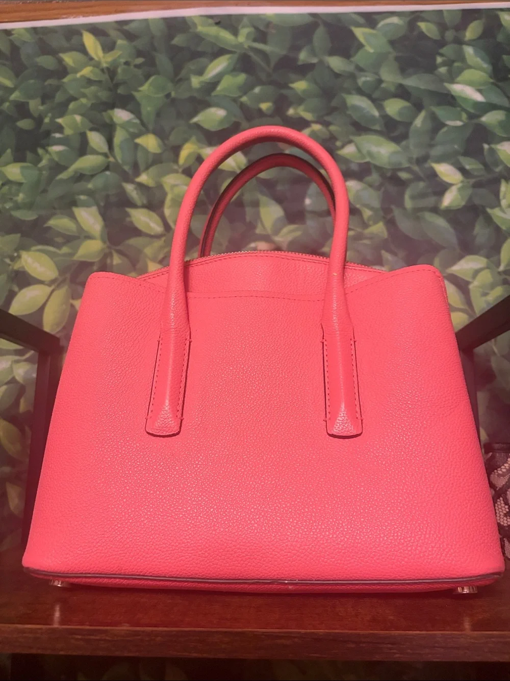 kate spade Coral Pink Pebbled Leather Satchel - Picture 3 of 9